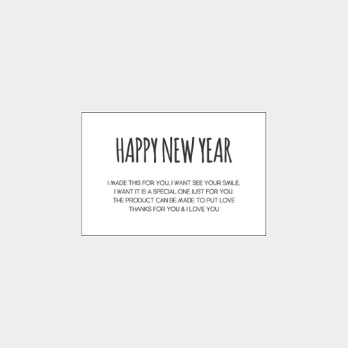 스티커 - 화이트 HAPPY NEW YEAR 다용도 라벨 스티커